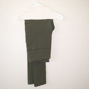 WoolX Green Merino Wool Leggings